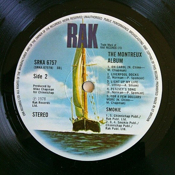 Smokie Vinyl The Montreux 1978 Original Record Gatefold UK Import 12'' Player LP - Picture 12 of 16